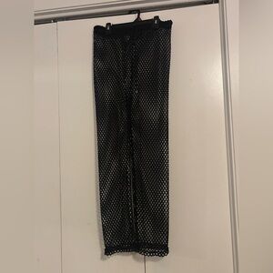 Black Mesh Pants
